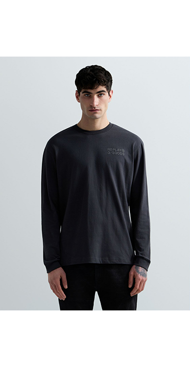 オープンエンドジャージーロングTシャツ